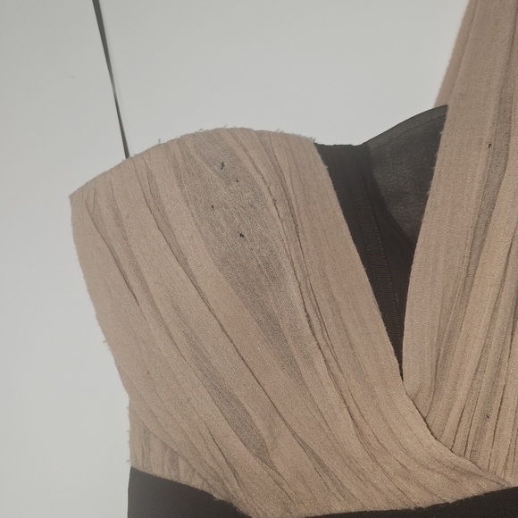 ALEXANDER Wang Womens One Shoulder Dress tan black Size 0 - Picture 12 of 15